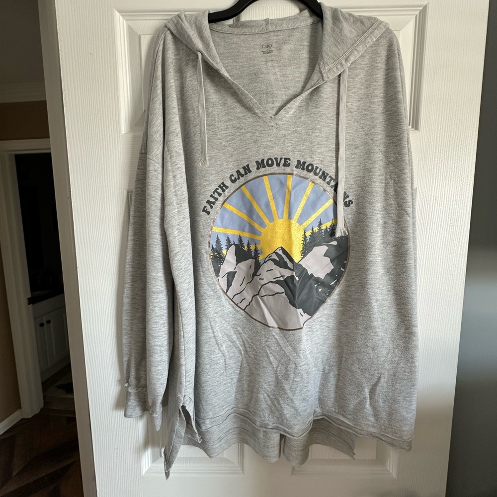 Cato Heather Gray Top